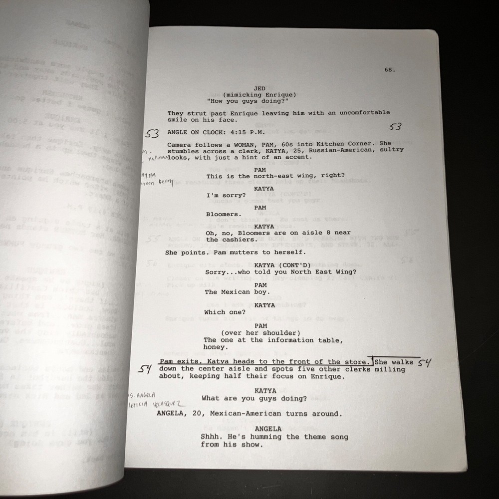 ATTENTION SHOPPERS (6/23/98) Luke Perry / Shooting Draft + Call Sheets + COA!