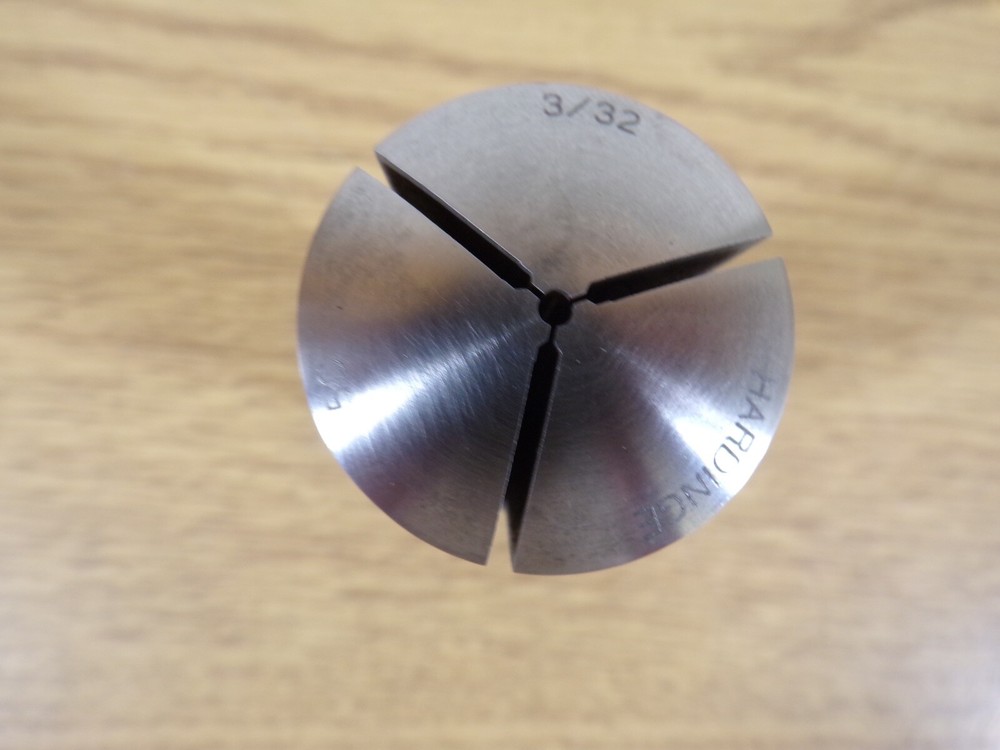 Hardinge 5C Round Smooth Collet, 3/32", Internal Thread