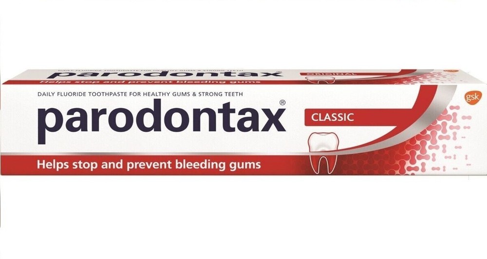 2x PARODONTAX CLASSIC Toothpaste without fluoride 2х75ml