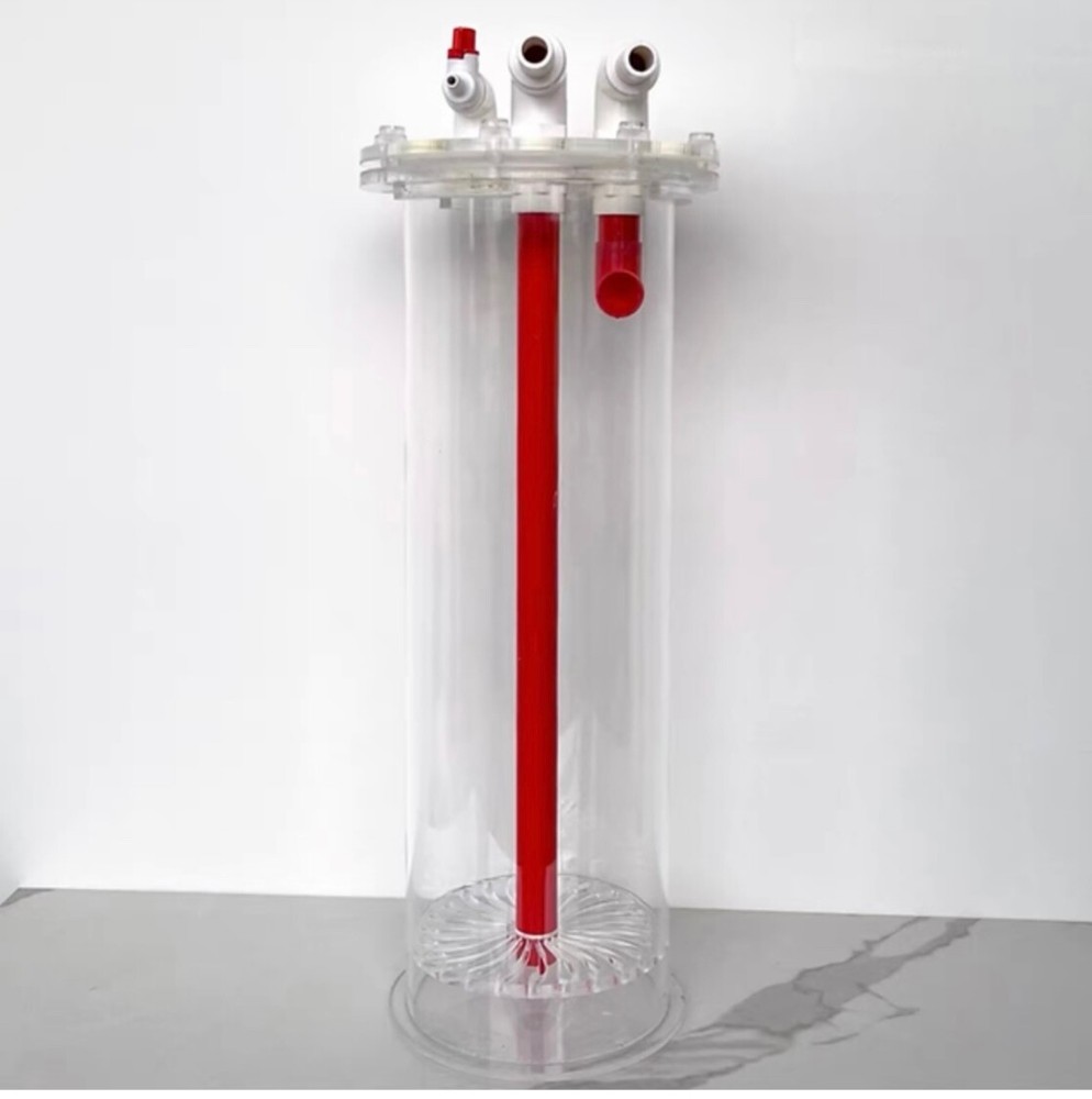 J&Y filter media chamber clear and red