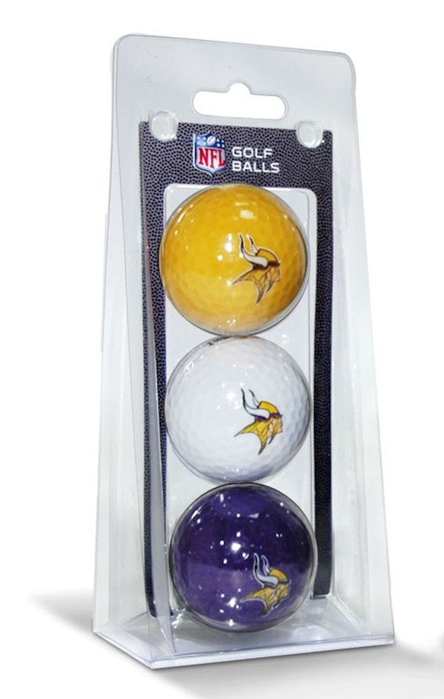 Team Golf NFL , Minnesota Vikings Golf Balls 3 Pack