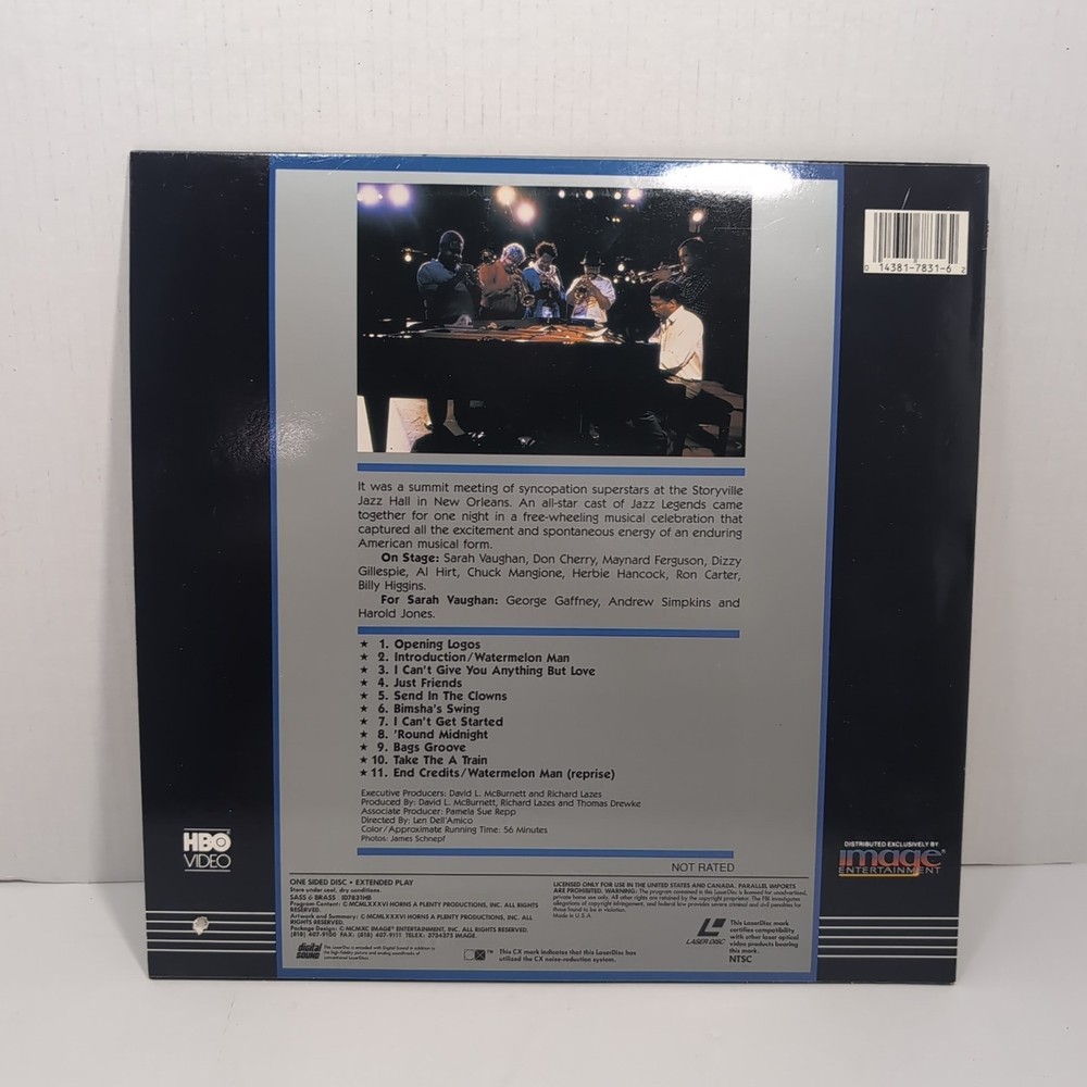 Sass and Brass - A Jazz Session (Laserdisc)