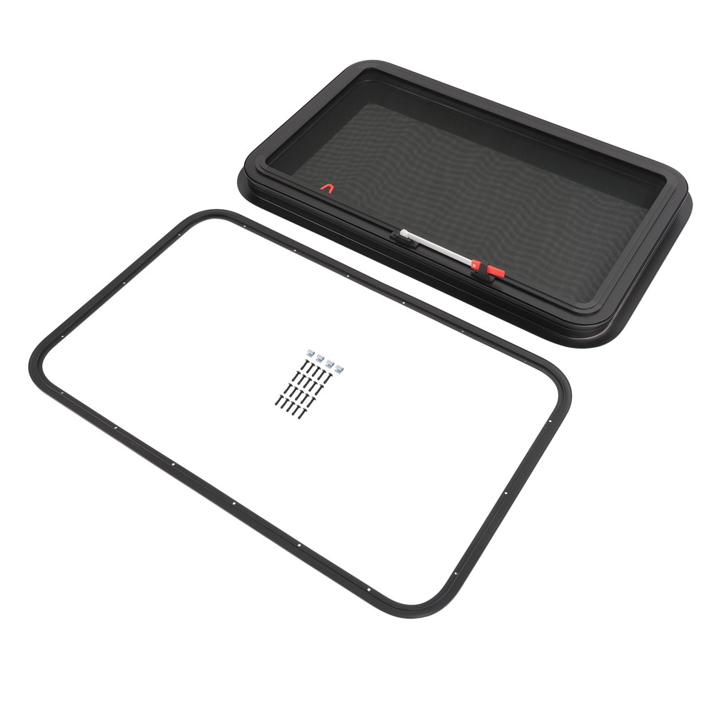 36" W x 22" H RV Exit Window For Camper Emergency Push Out Window Tempered Glass