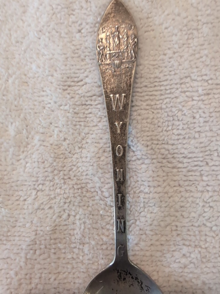 Sterling Souvenir Spoon Wyoming