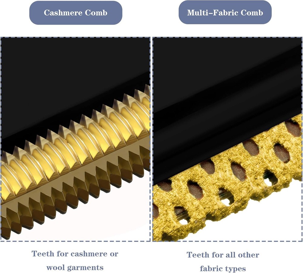 4 Pieces Sweater Combs to Remove Pilling Defuzzer Multi-Fabric Black