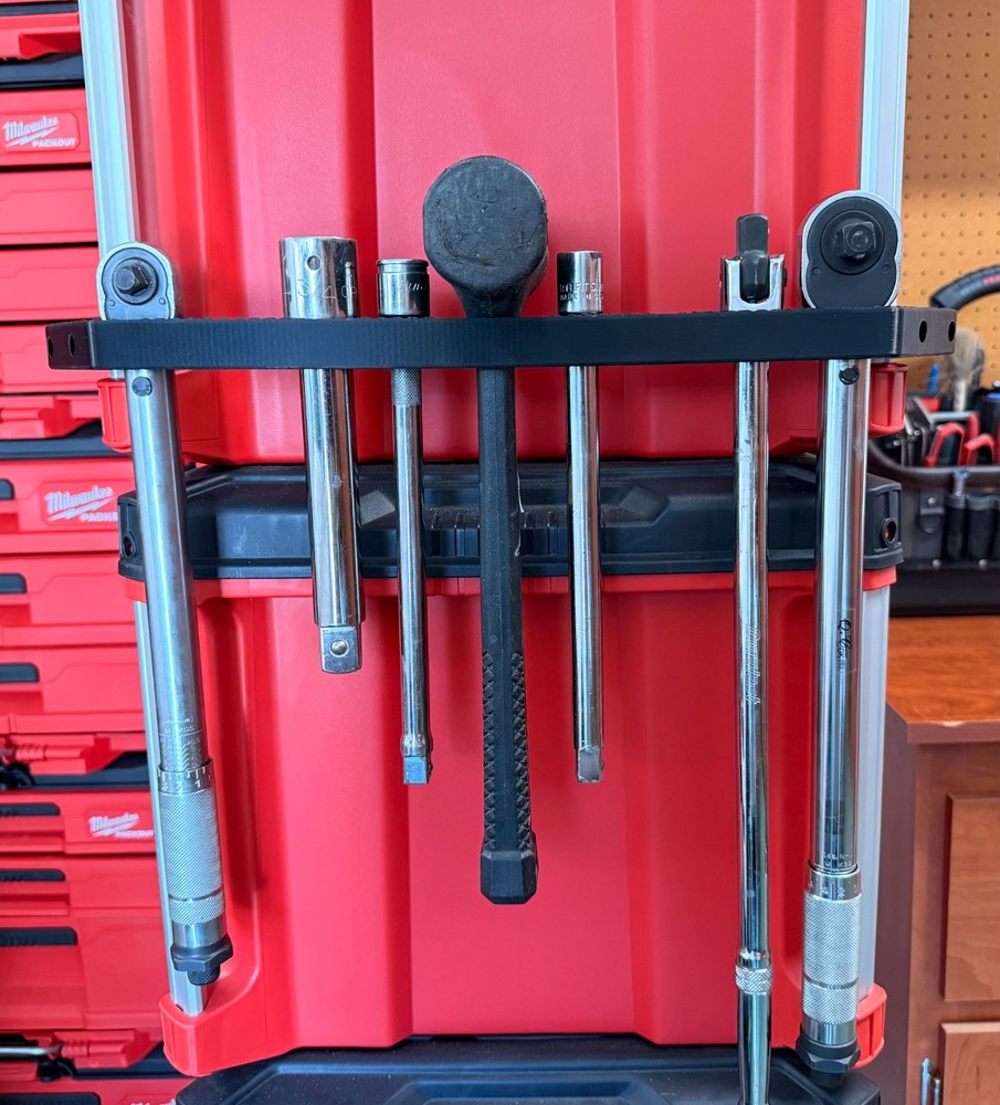 Milwaukee Packout Large XL Side Rail Bracket 1/2” Drive Tool Accessory Holder