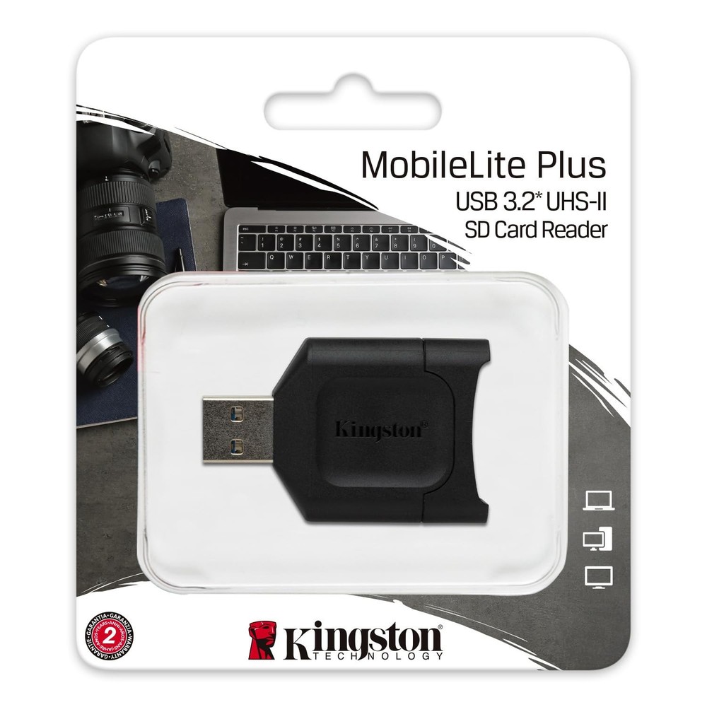 Kingston MobileLite Plus USB 3.2 SDHC/SDXC UHS-II Card Reader (MLP)