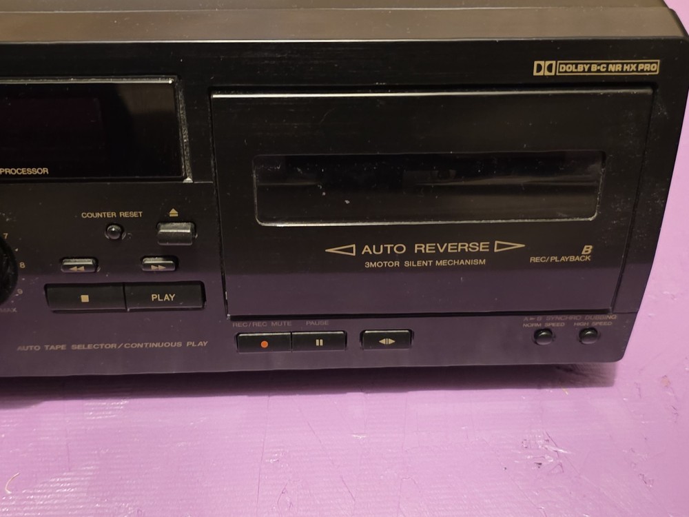 JVC TD-W254 Auto Reverse Dolby Dual Double Cassette Deck Working Please Read!
