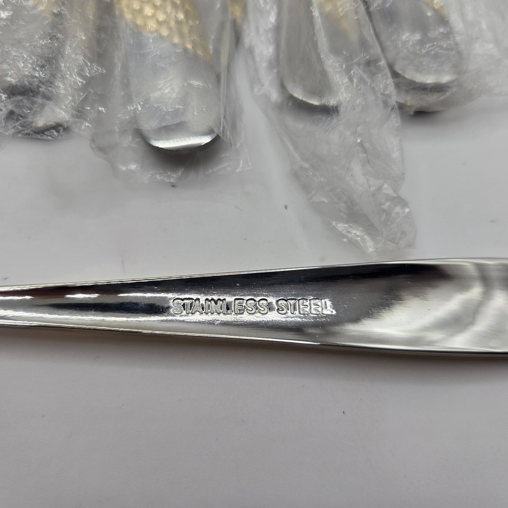 Stainless Silverware Set / Replacements Forks Spoons Knife Silver/Gold Sets NEW