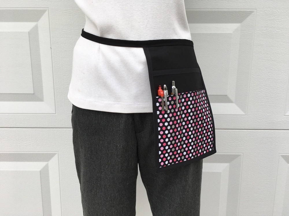 Dots Glitter Side Ipad Mini Apron Hip bartender,waitress,restaurant,utility