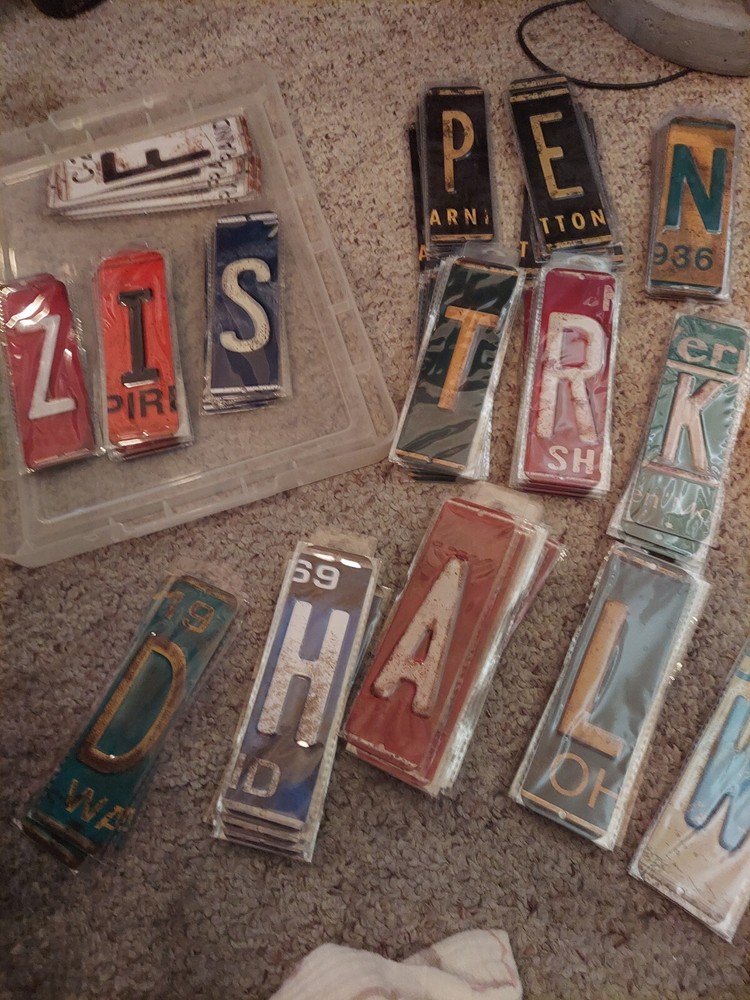 License Plate Letters And Numbers
