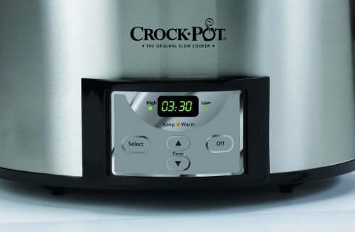 Crock-Pot 6-Quart Countdown Programmable Oval Slow Cooker with Dipper