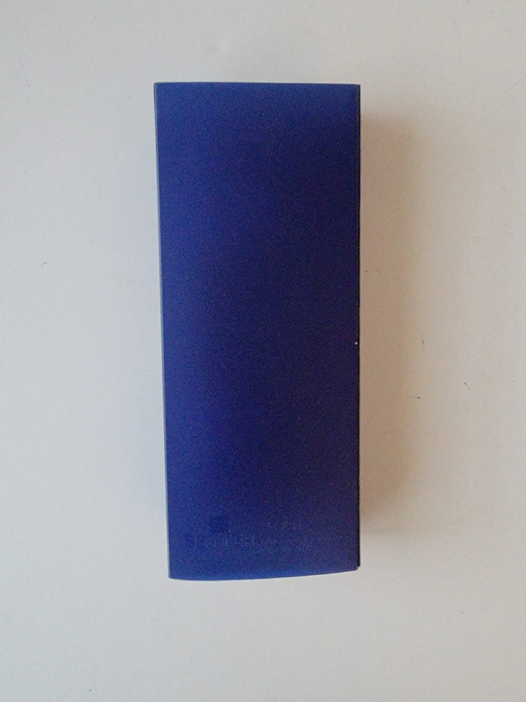 Slider Pencil Case with Button Closure Pouch Storage Box Better Office Blue