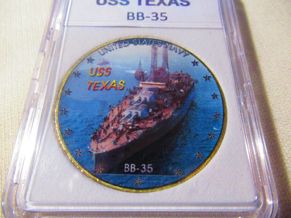 US NAVY - USS TEXAS / BB-35 Challenge Coin