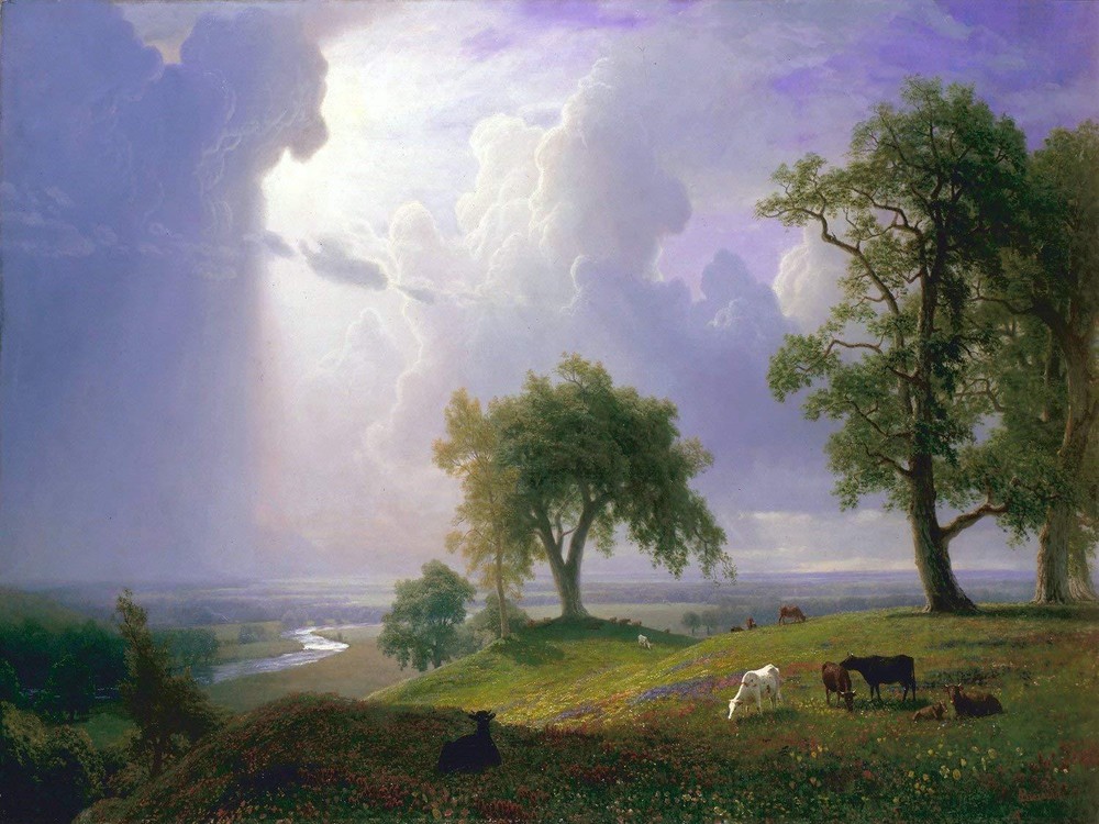 California Spring A. Bierstadt Tile Mural Kitchen Wall Backsplash Ceramic 10x8