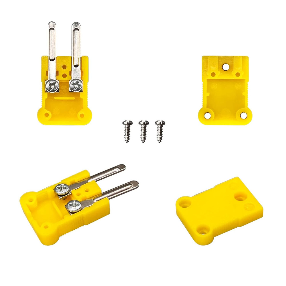 6x K-Type Mini-Connector Thermocouple Temperature Probe Sensor 2M/6.6Ft Cable