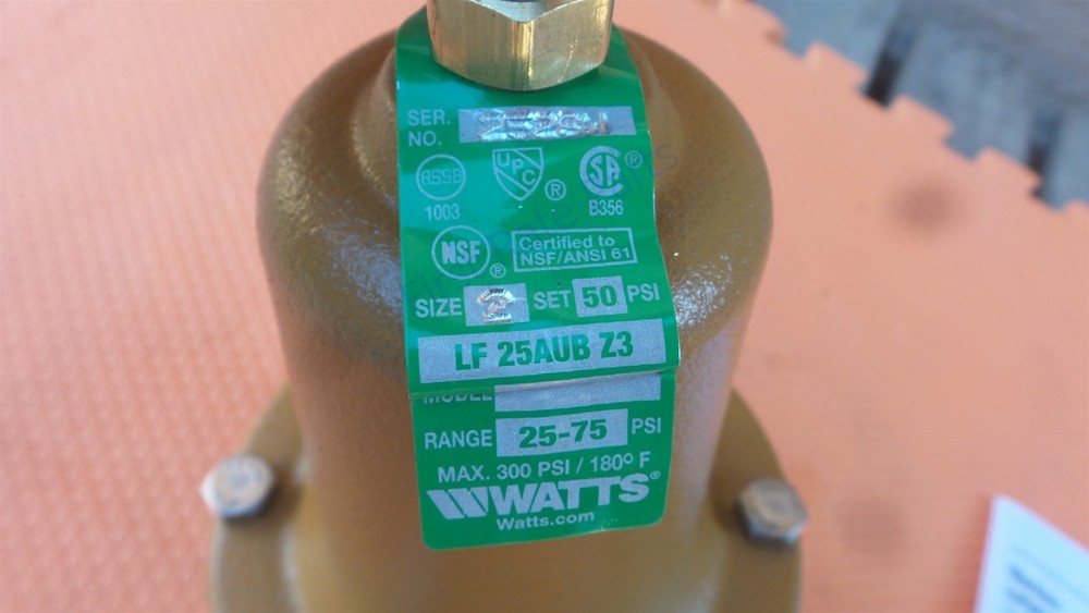 Watts 0009465 Water Pressure Reducing Valve LF25AUB-Z3 2 25-75 psi 2in Water NEW