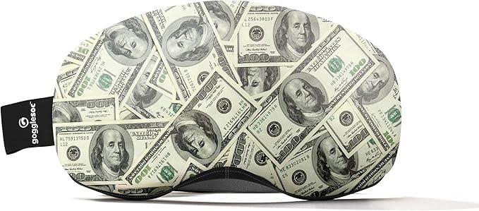 GOGGLESOC Pro Microfiber Protective Goggle Cover Dollar Bills