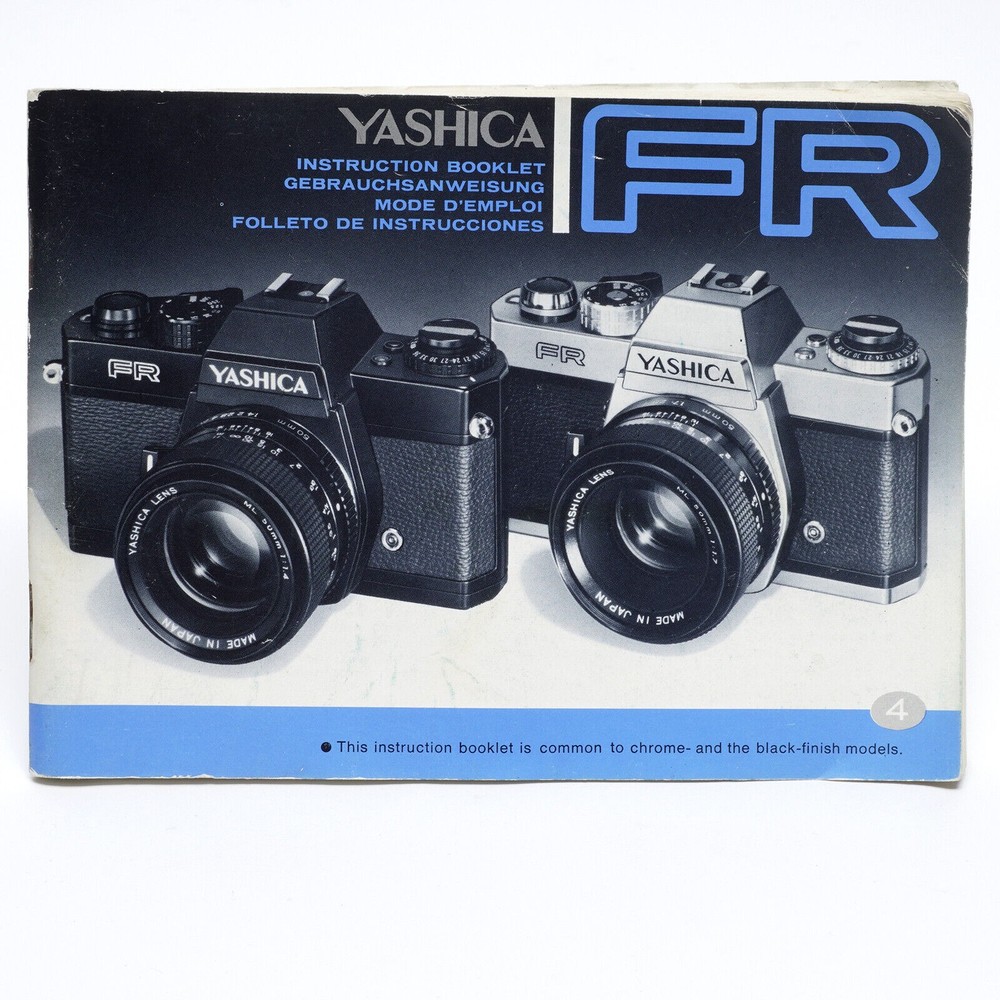 Yashica FR Instruction Booklet
