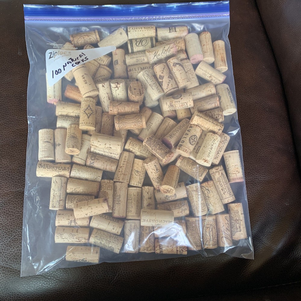 100  All Natural Wine Bottle Corks ~No Synthetic or Plastic Corks
