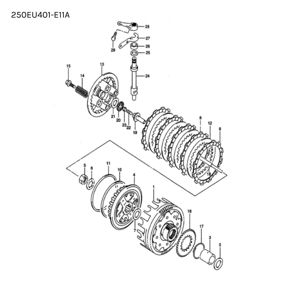 Mutt Mongrel 250 EU4 2017 - 2020 Clutch Arm ref no.3