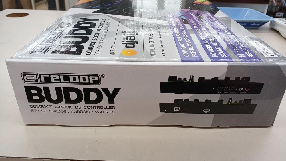 RELOOP BUDDY 2-Channel DJ Controller iOS Android PC Neural Mix Pads Jog Wheels