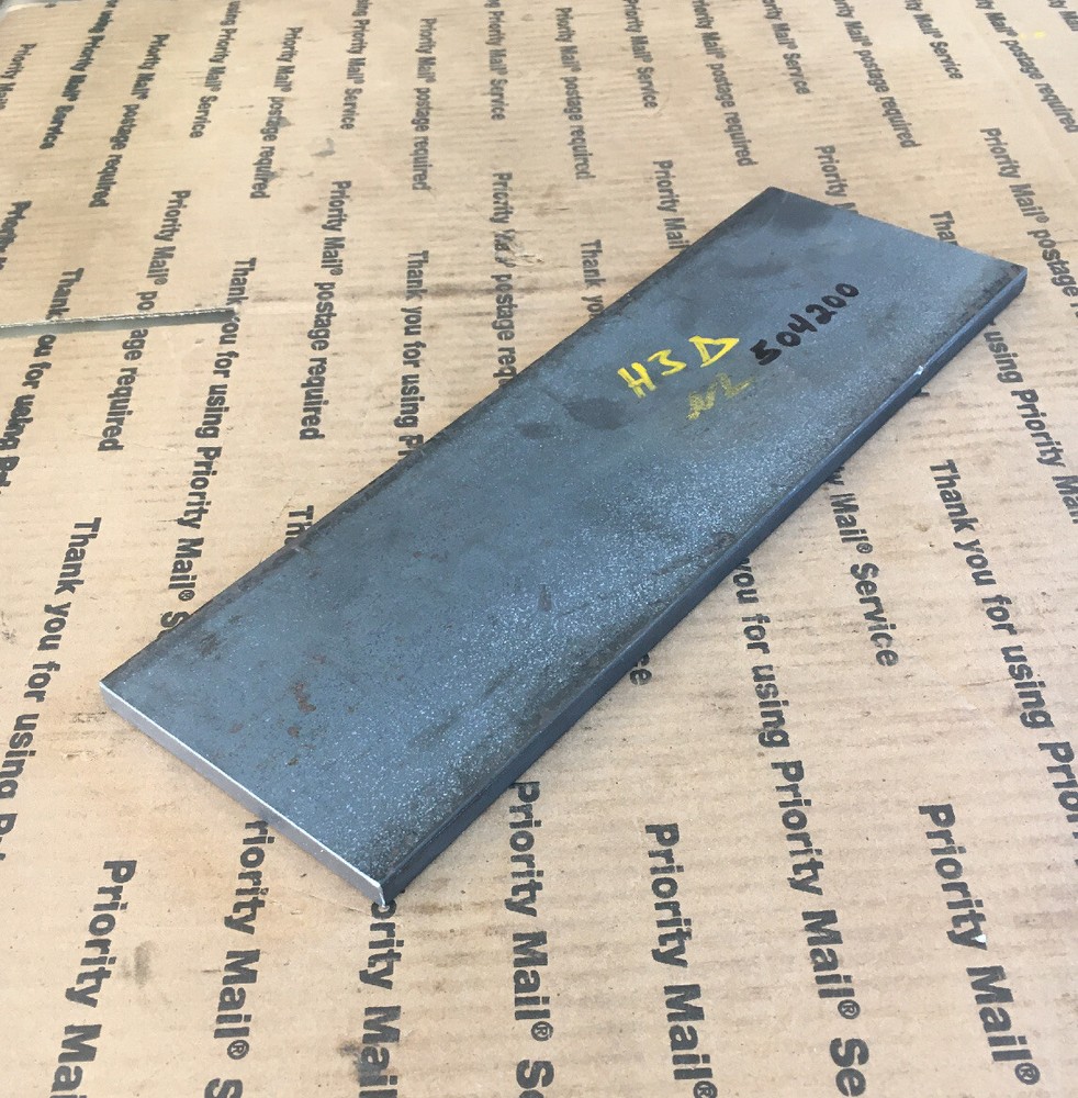 3/8 X 4 Flat Steel Bar 12” Length A-36