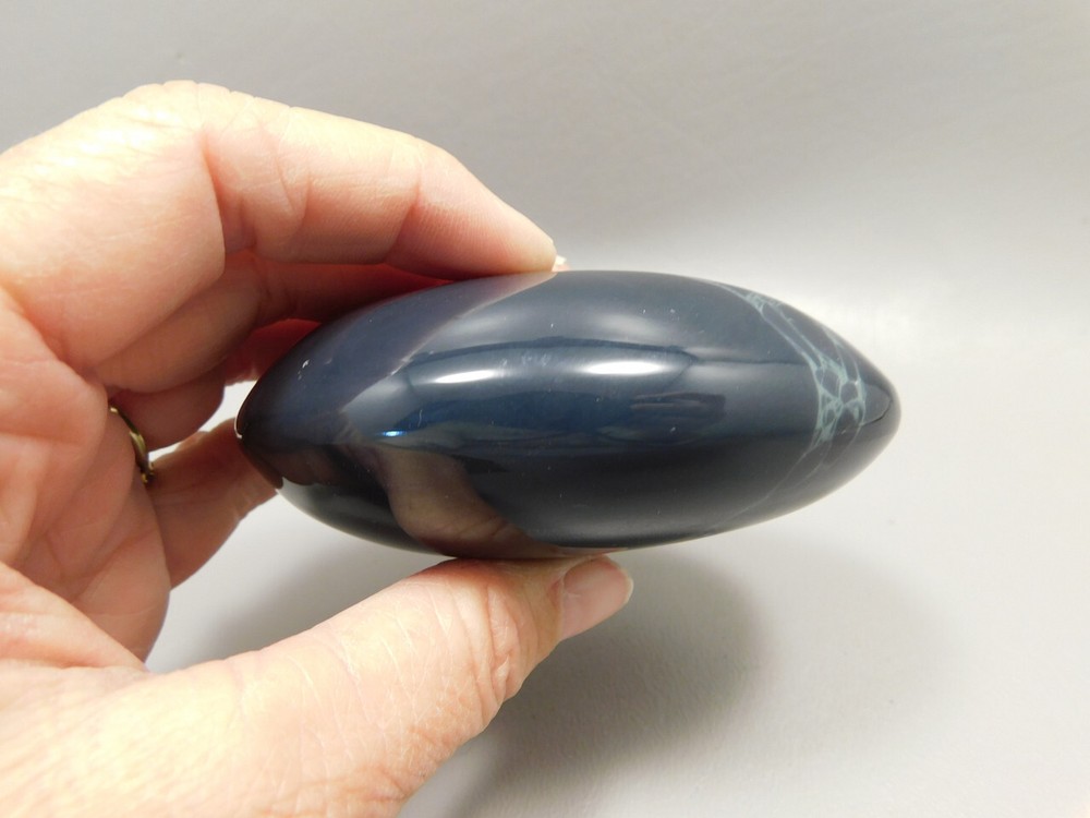Spiderweb Obsidian Polished Rock Massage Healing Stone #O1