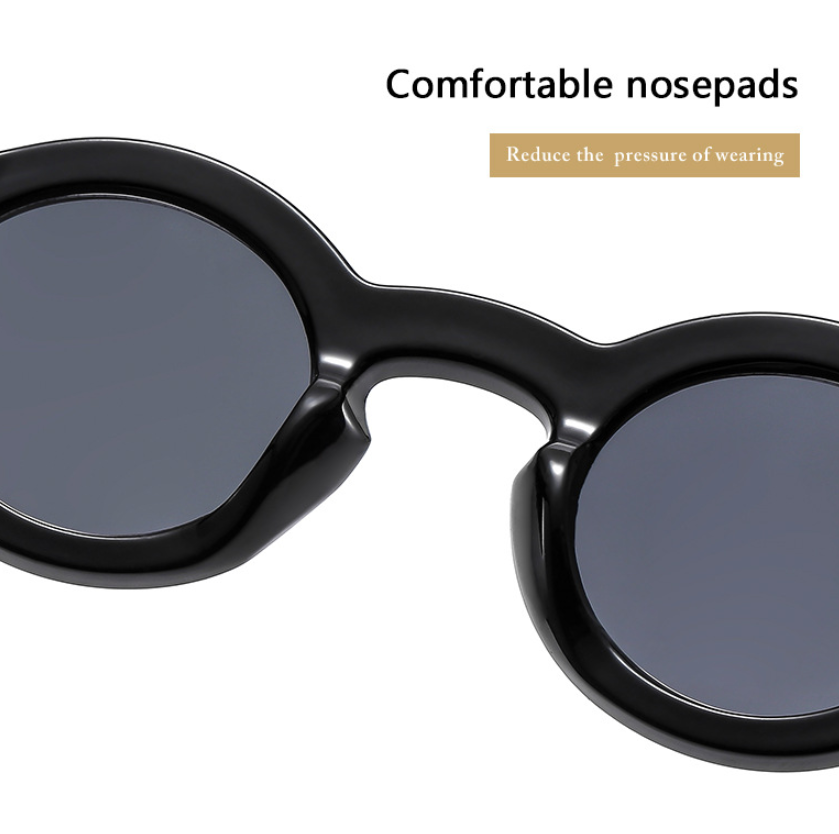 Round Thick Frame Blue Light Blocking Reading Glasses For Men Clear Lens Glasses