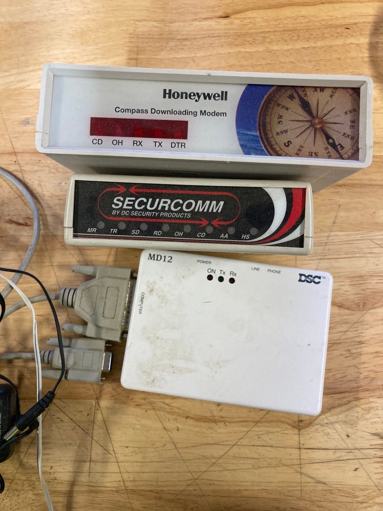 Security Alarm Modems, DSC MD12, DC Security Securcomm, Honeywell Compass