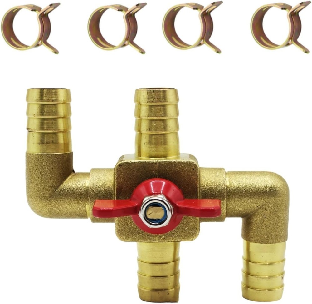Heater Core Bypass 4-way Solid Brass Automobile Integrated Manual Control
