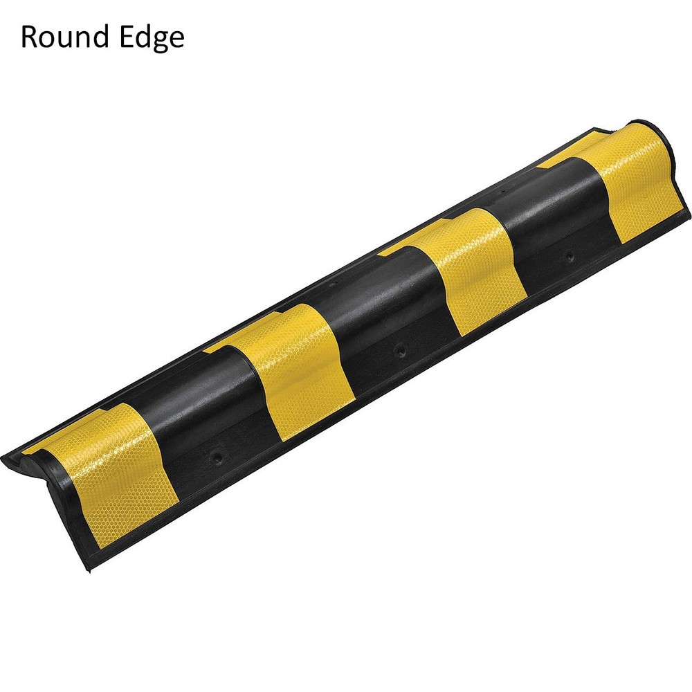 Rubber Corner Guard Wall Protectors - L Shape, Rounded Edge - Electriduct