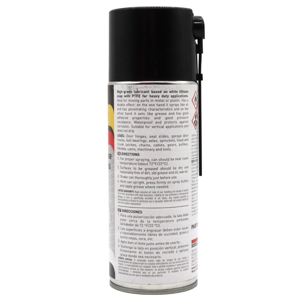 Dynatex White Lithium Grease 10.5 oz Aerosol Multi-Purpose (8-Pack)