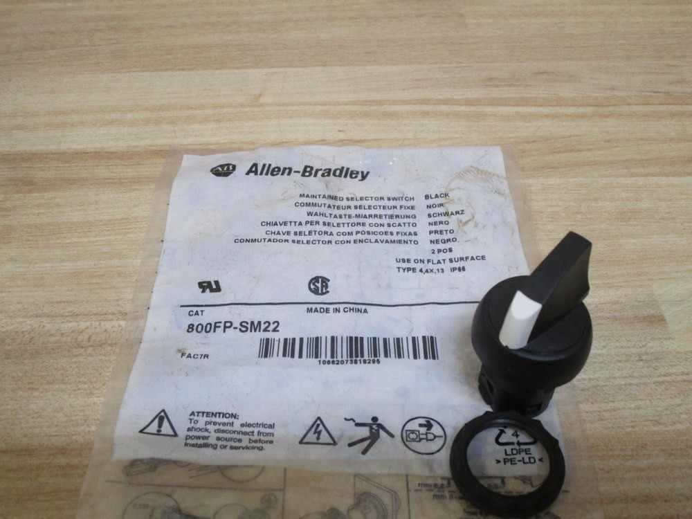 Allen Bradley 800FP-SM22 Selector Switch 800FPSM22 2 Position