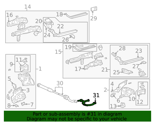 Genuine GM Tie Bar Bracket 19184418