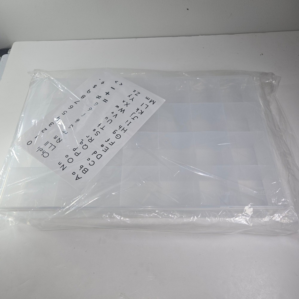 Really Good Stuff Clear Plastic Compartment Organizer Tray Storage Craft