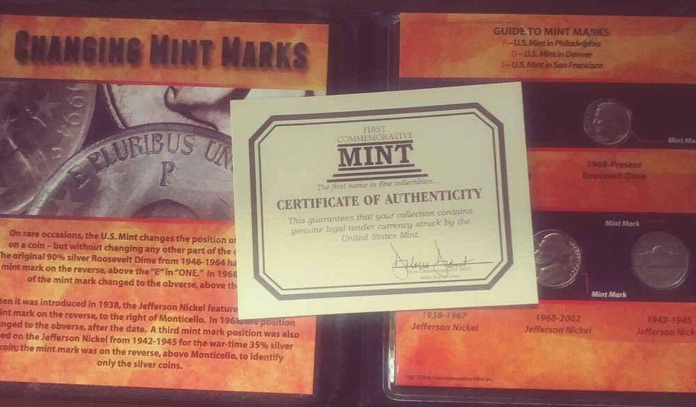 Changing Mint Marks Guide to Mint Marks 5 Coin Set (#US-188)