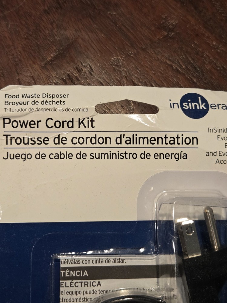InSinkErator Garbage Disposal Power Cord Kit CRD-00 Install Badger Evolution