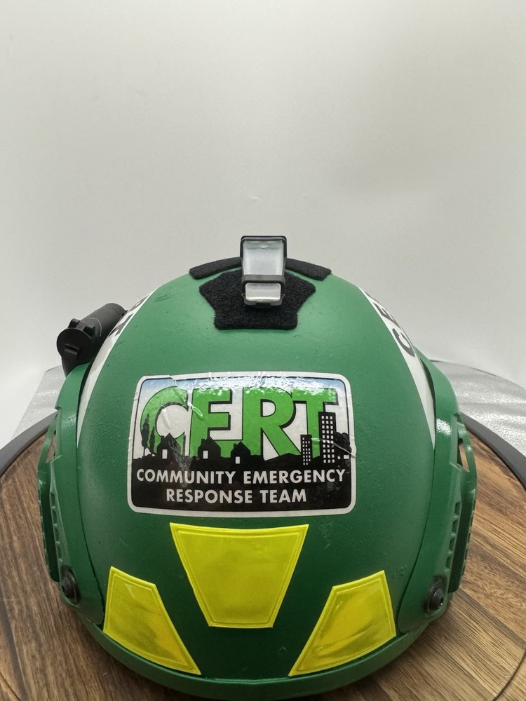 Custom Modified Helmet 3A C.E.R.T. Team. American Made Size Medium/Large Green