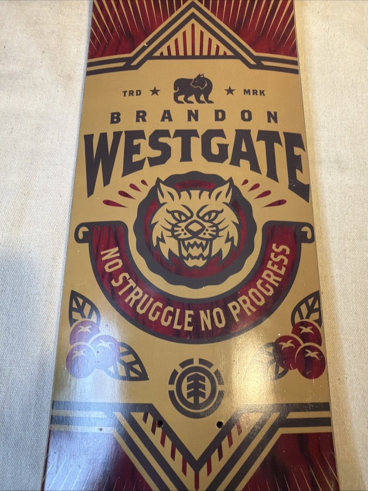 Element Skateboards Brandon Westgate No Struggle No Progress Pro Deck