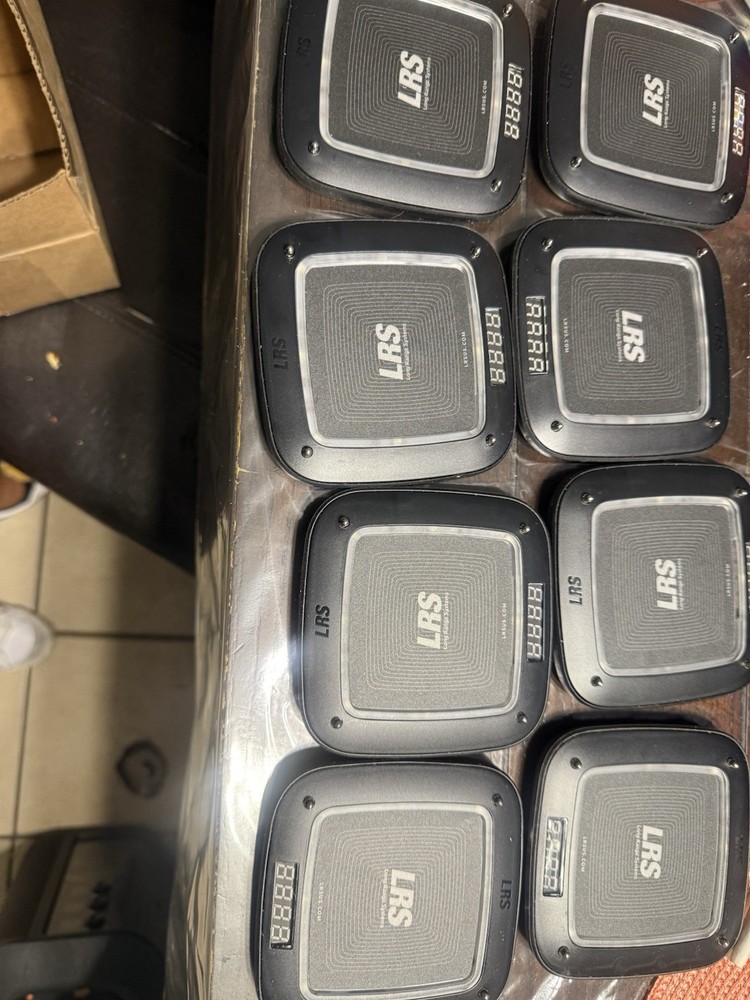 LSR Long Range System RX-CS7 Coaster Restaurant Pager 8 Pc Set