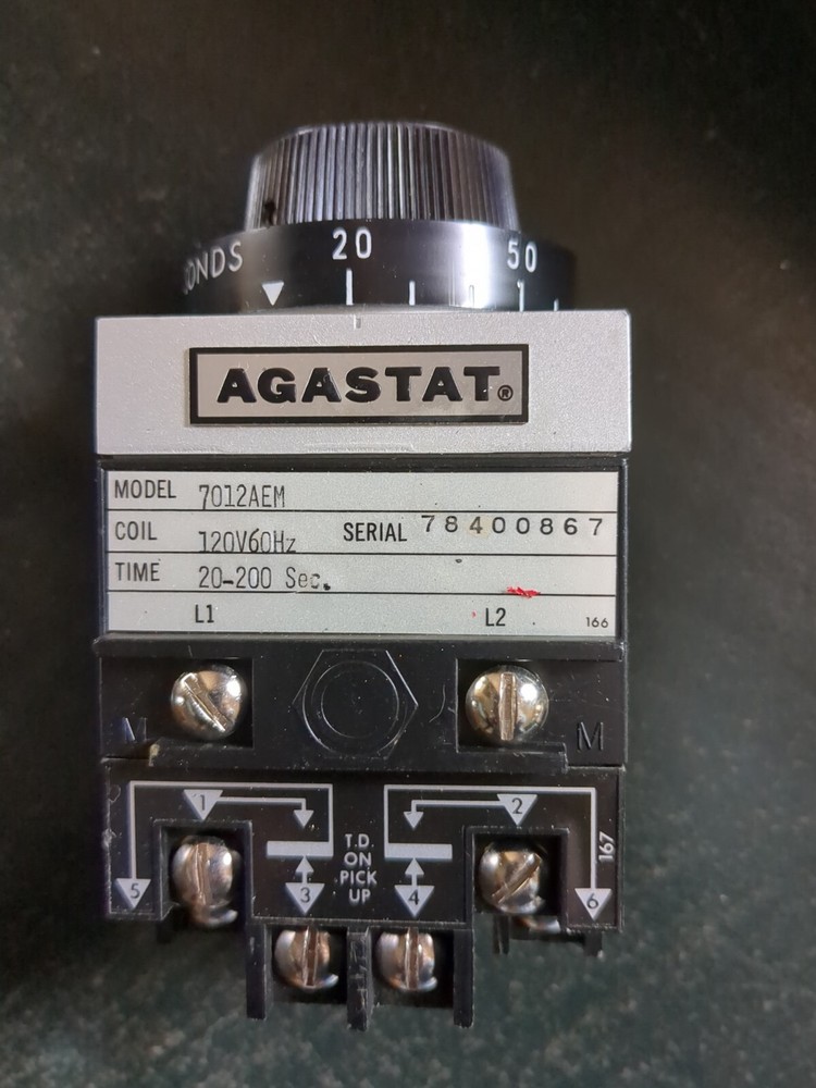 Agastat #7012AEM Electropneumatic Relay timer