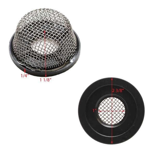 Boat Pump Strainer Screen | 1 Inch / Stainless Steel (Single)