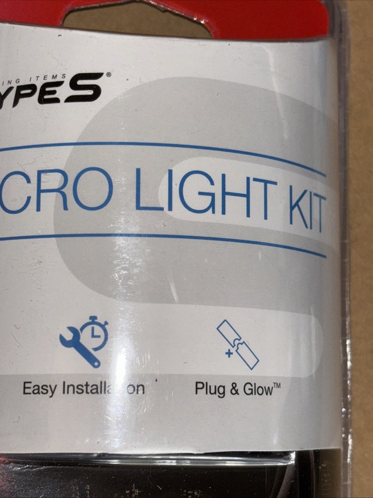 Type S Micro Light Kit Red Includes 12 Volt Adapter - New & Sealed