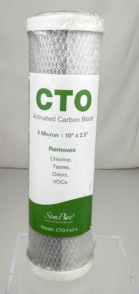 CTO 5 Micron 10 " x 2.5 Sim Pure Model CTO-F10-5 Filter New