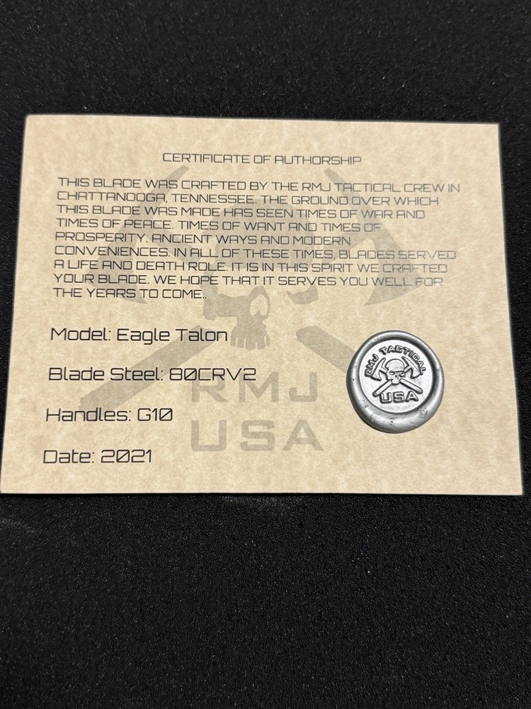 RMJ Tactical Tomahawk Eagle Talon