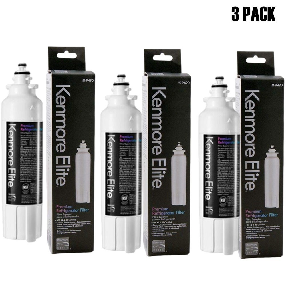 3 pack Kenmore Elite 9490 refrigerator water filter  Fit 800P（New Sealed)