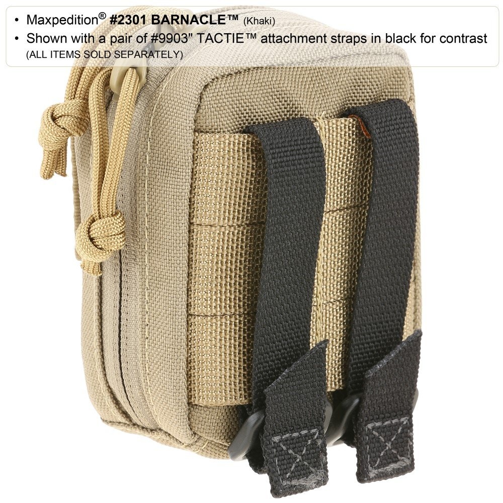 Maxpedition Barnacle Compact Utility Pouch (Black) One Size, Black