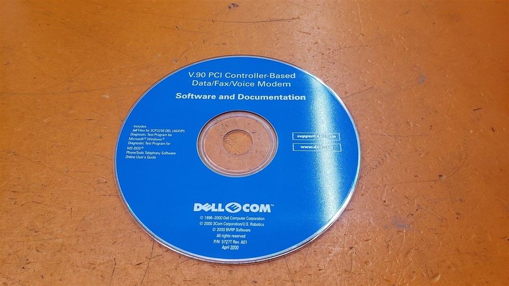 ⭐️⭐️⭐️⭐️⭐️ Dell V.90 PCI Controller Based Data/Fax/Voice Modem Disc Only