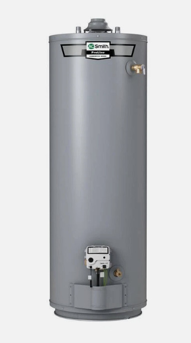 AO Smith GCRH-40 400/401 Series Gas Water Heater, 40 gal, 35500 Btu/hr, NG